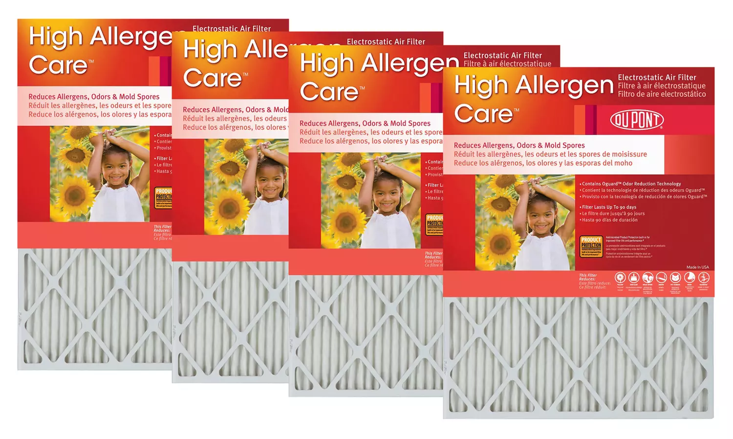 DuPont High Allergen Care Air Furnace Filters (4-Pack) - Primary Image