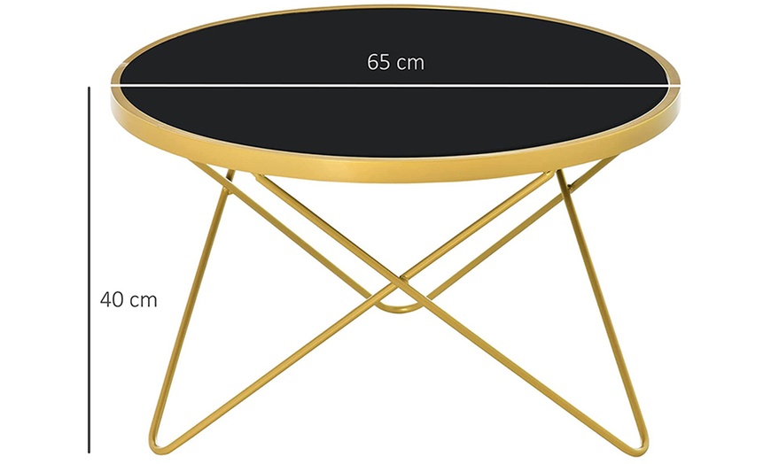 Image 66: HomCom Coffee Table