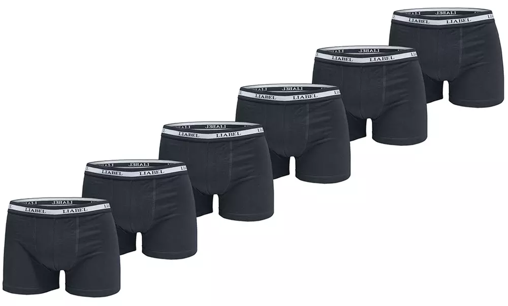 Lot de 6 sous-vêtements pour hommes en coton élastique Liabel