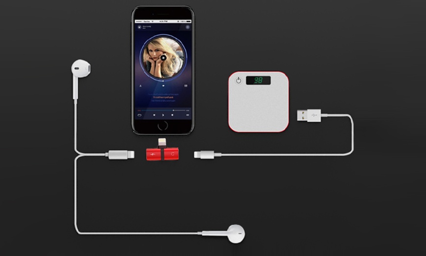 Image 7: One or Two Double Adapters with Lightning® Connectors