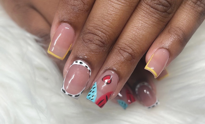 Image 2: Flawless Gel-X Full Set Nails with Optional Design for a Chic Look