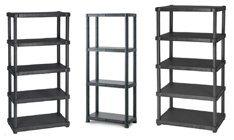 Scaffale modulare in plastica, disponibile in 3 modelli