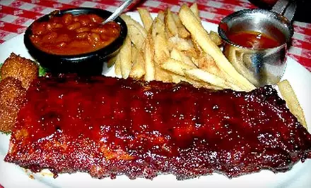 $8 for $16 Worth of Barbecue and Drinks at Bar-B-Que Beach Bar & Restaurant in Miami Beach - Primary Image