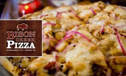 $10 for $25 Worth of Pizza, Pasta, Burgers, Beer, and More at Bison Creek Pizza in Burien - Primary Image