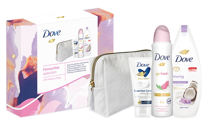 Image 1: Dove Bodywash Deo and Handcream Three-Piece Gift Set