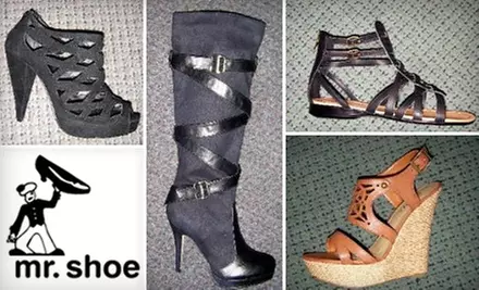 $19 for $40 Worth of Men's and Women's Footwear at Mr. Shoe - Primary Image