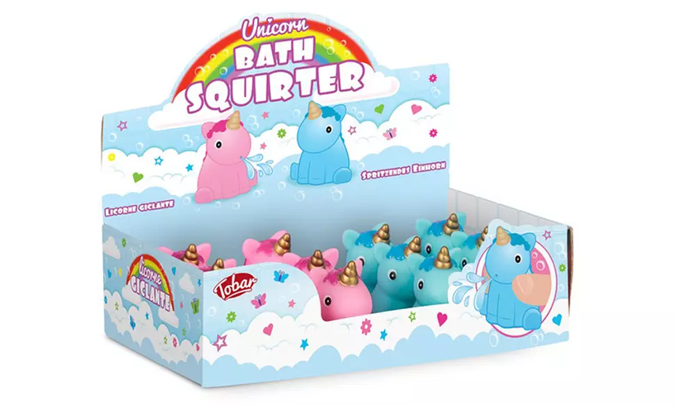 1 ou 2 jouets de bain arroseurs licorne de la marque Tobar - Second Medium