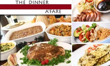 $70 for a Pre-Assembled Thanksgiving Dinner (Serving 8–10 People) by The Dinner A'Fare - Primary Image