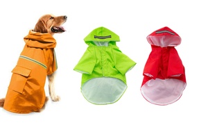 Dog Hooded Raincoat