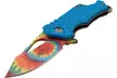 MTech USA 5.75" Assisted Opening Stainless Steel Tie-Dye Compact Multi-Function Knife - Second Medium