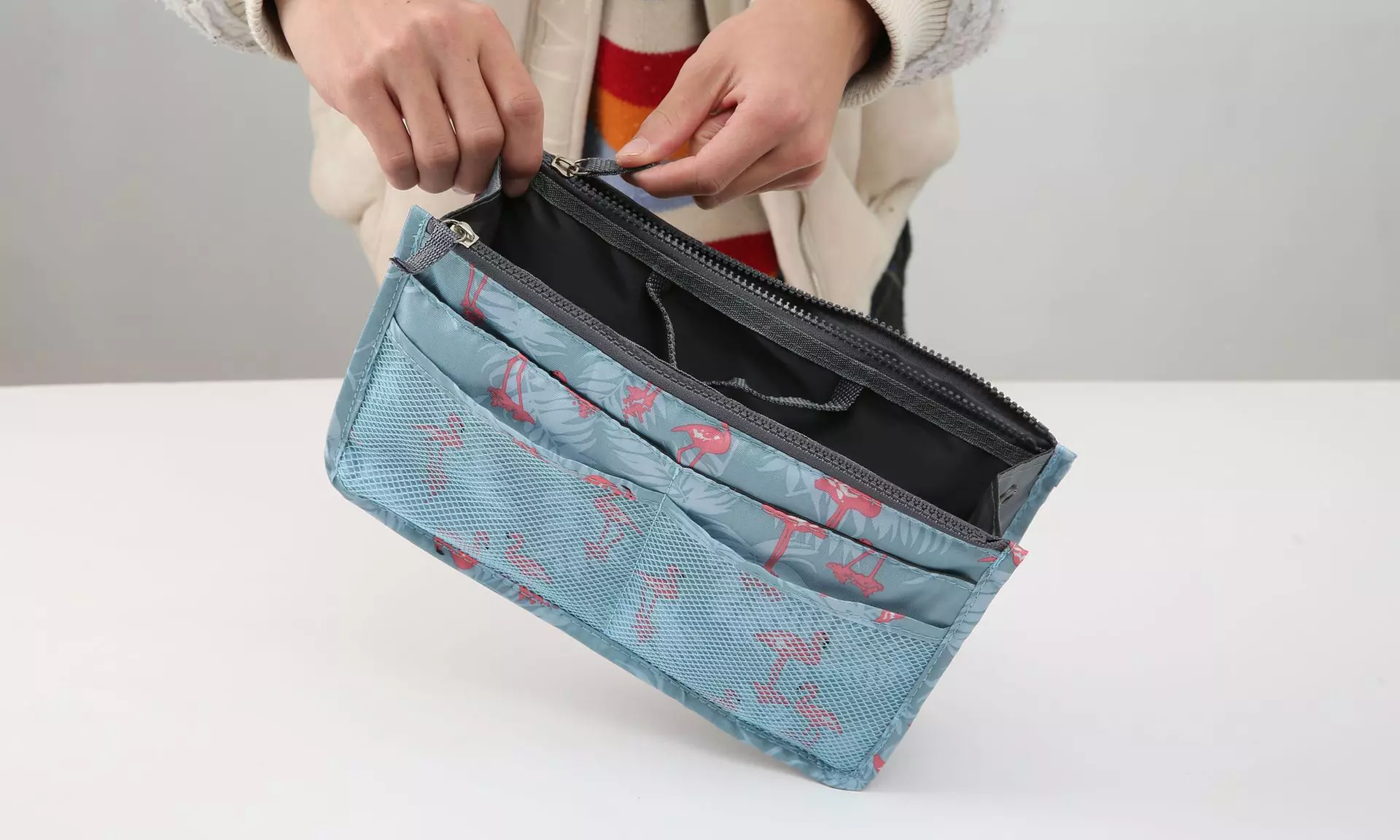 Handtas-organizer met flamingo print
