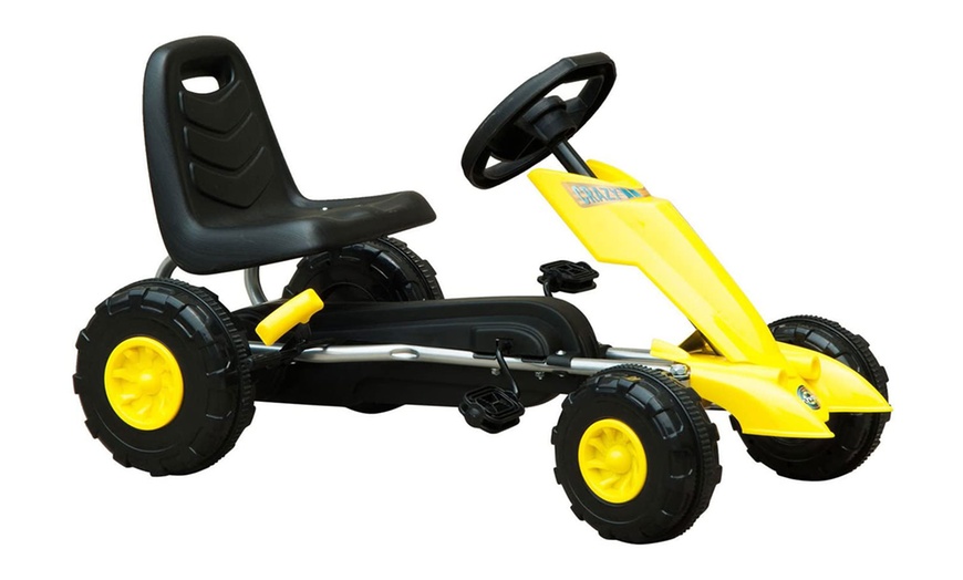 Image 9: HomCom Kids Go Kart Riding Toys