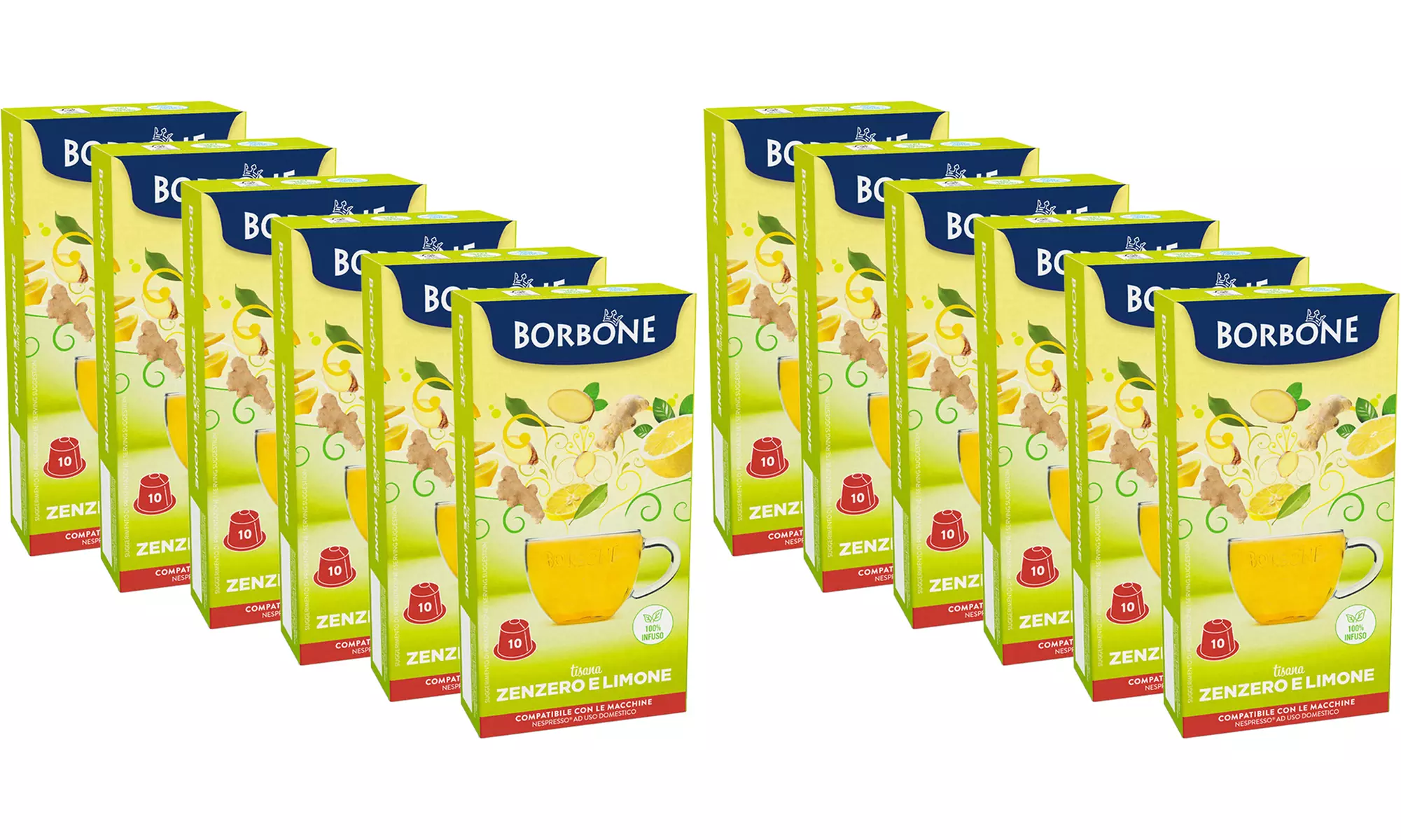 60 o 120 capsule Borbone compatibili con Nespresso