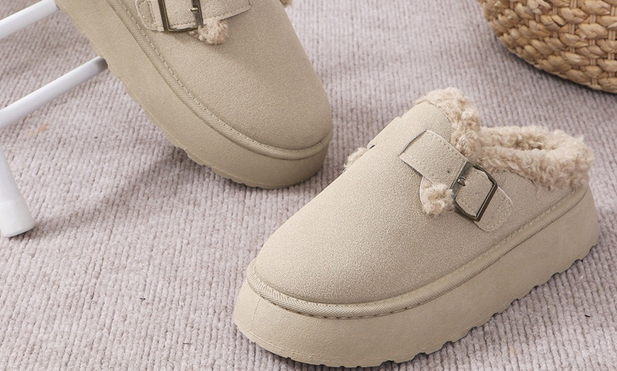 Image 6: Women's Winter Plush Platform Snow Boots 