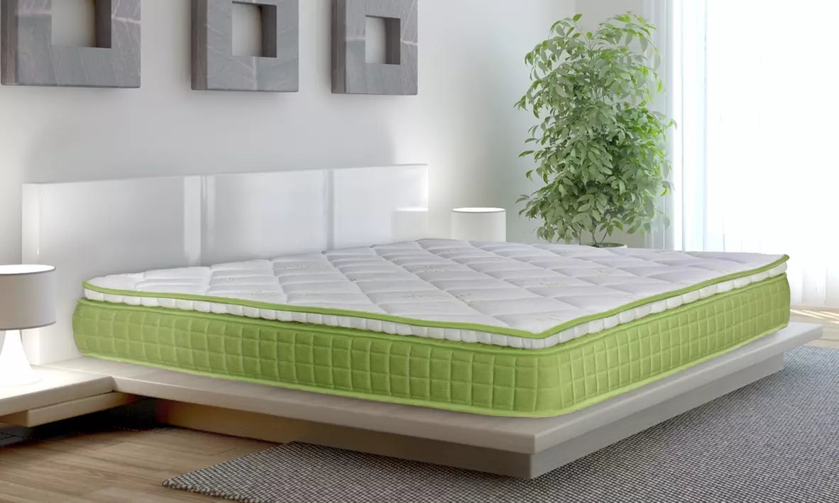 Matelas "Palm Beach" 20 cm à mémoire de forme et surmatelas relié, 100 % Jersey, Sampur, livraison offerte - Primary Image