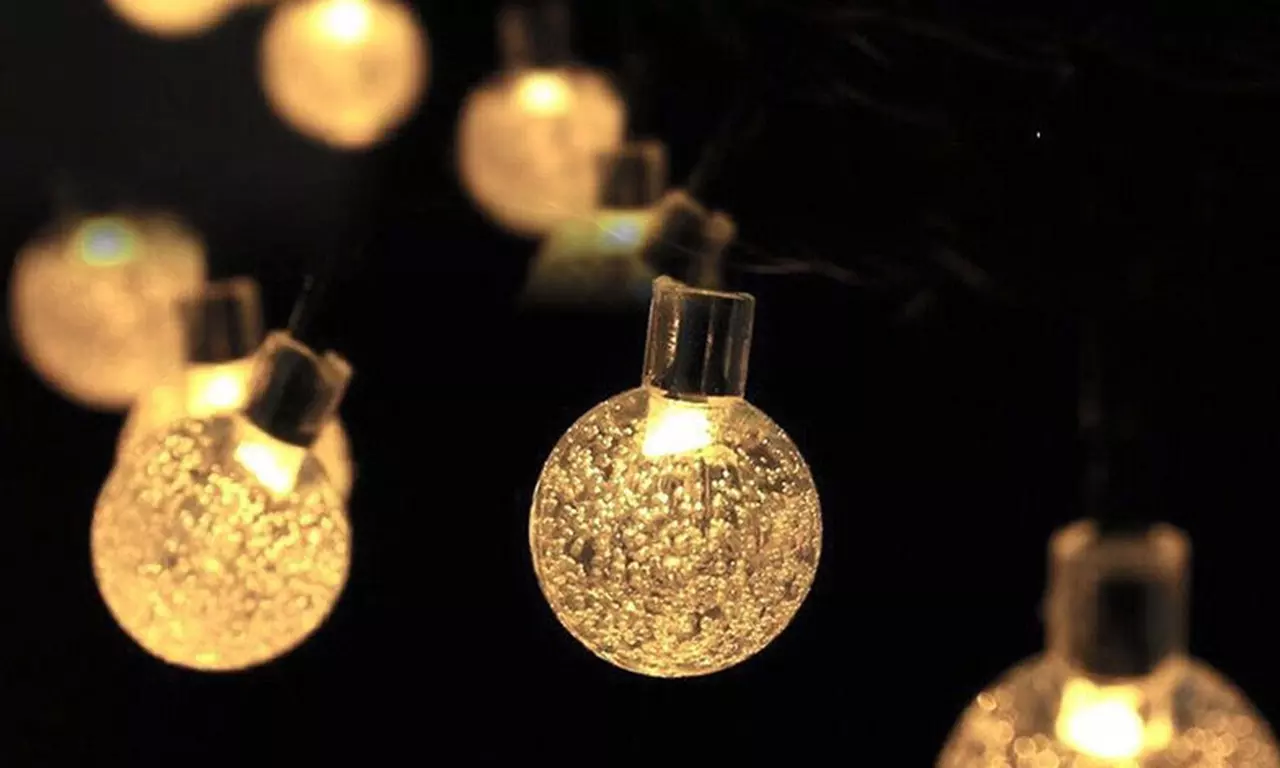 1x oder 2x Solar-LED-Lichterkette