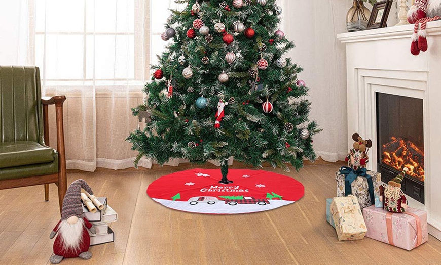 Image 2: Alfombra para árbol de Navidad