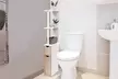 Meuble de rangement de toilettes ou salle de bains, hauteur 118 cm - Second Medium