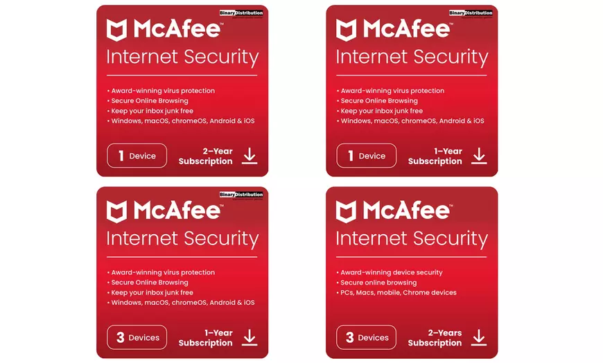 Image 1: McAfee Internet Security 2025 para 1 o 3 dispositivos