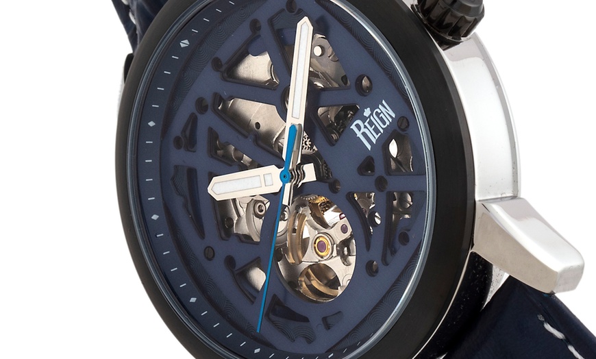 Image 12: Reign Automatic Skeleton Watch
