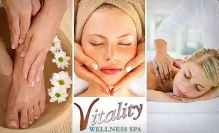 $45 for Your Choice of a One-Hour Massage, One-Hour Facial, or a Mani-Pedi at Vitality Wellness Spa in Reading (Up to $95 Value) - Primary Image