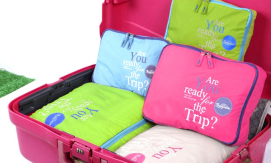 Image 5: Five-Piece Luggage Organiser Set