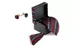 Neck Tie, Cufflinks, and Pocket Square Set (4-Piece) - Second Medium