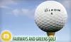 $40 for 12 Dixon Earth Golf Balls, 30 Certificates for Additional Sleeves of Balls or Merchandise, a Hybrid Club, and $10 PGA Gift Card ($80 Value) from Fairways and Greens Golf