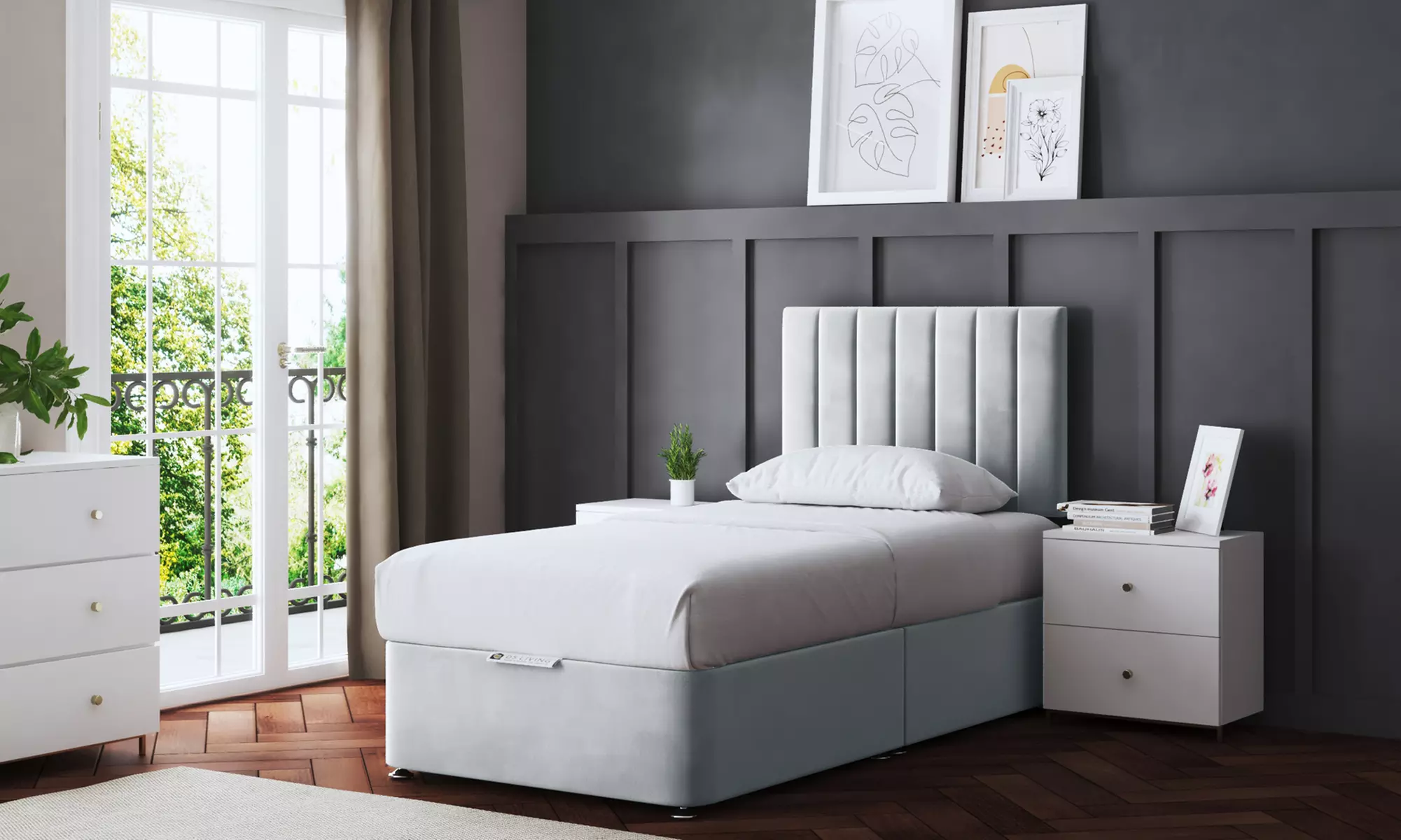 Amelia Panel Divan Bed