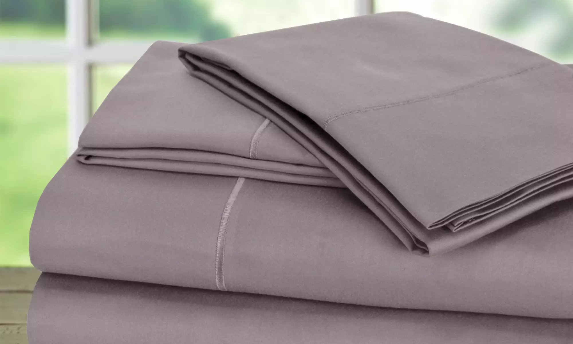 1000tc 100% Egyptian Cotton Addy Home Sheet Set   - Primary Image