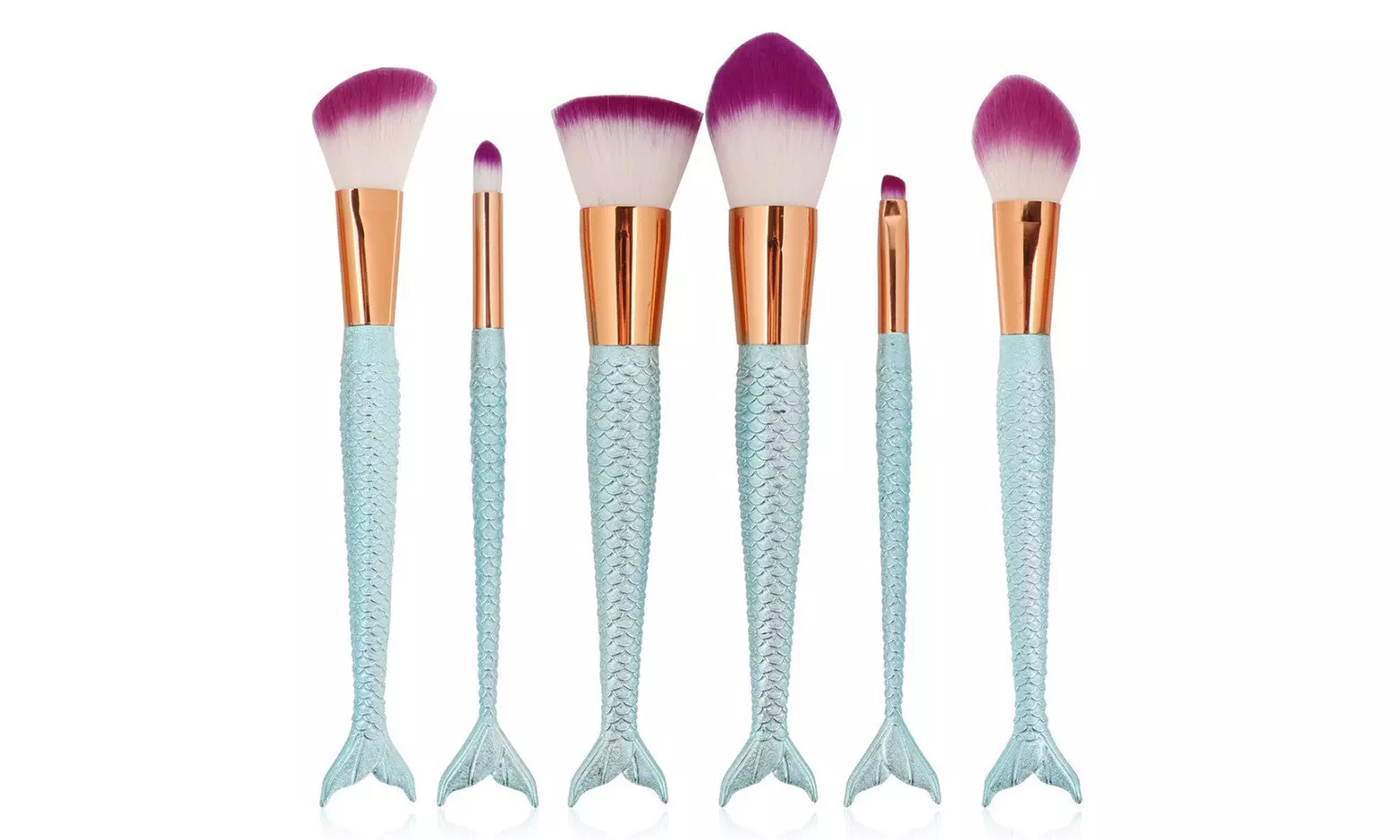 Mermaid Makeup Brush Set (6-Piece) - Primary Image
