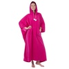 Image 2: Fleece Poncho Robe