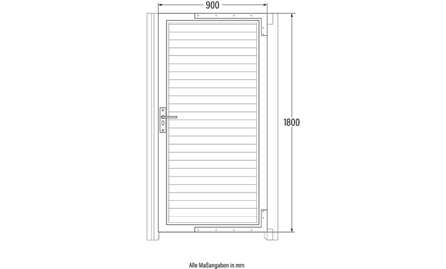 Image 12: Home Deluxe WPC-Gartentor CALLATOR