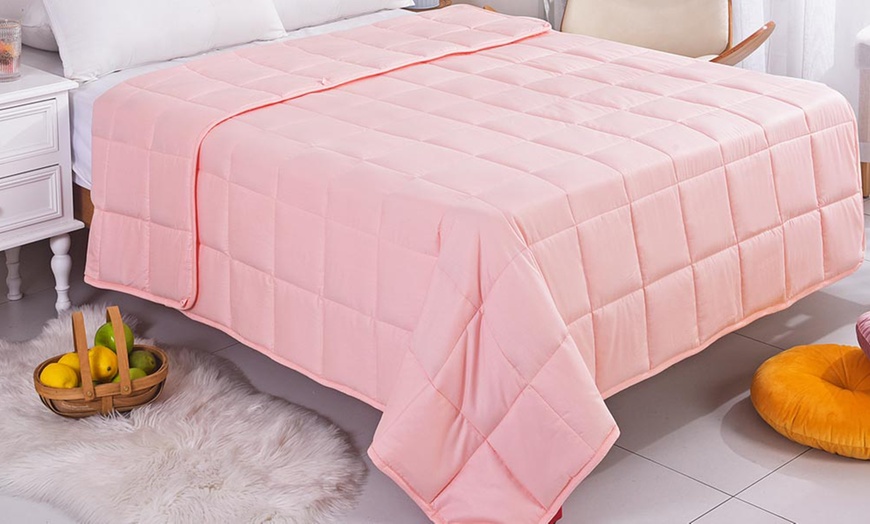 Blush Pink Weighted Blanket | Groupon