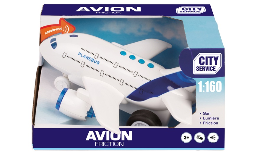 Image 1: Avion miniature 1/16ème avec lumière et 4 sons différents