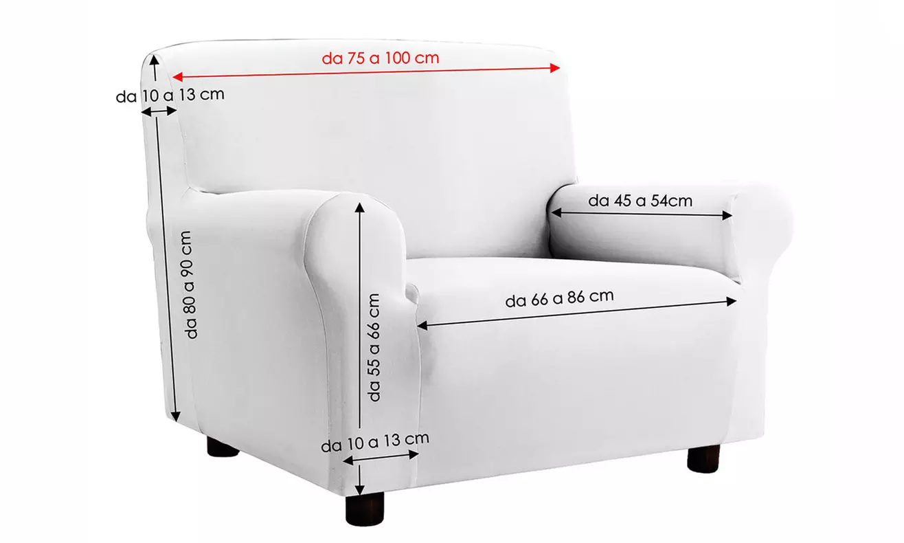 Copridivano bielastico Pretty sagomato