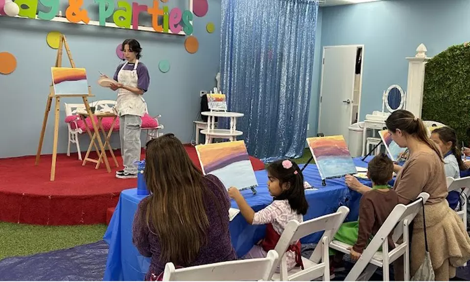 Exciting Painting Lesson at Creative Arts and Parties For Kids - Up to 53% Off  - Second Medium