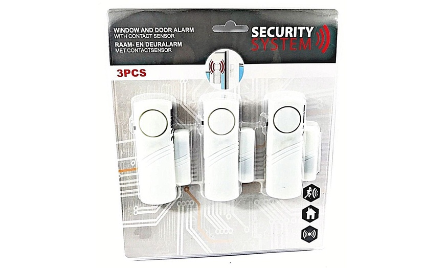 Image 3: 3-Pack of Door and Window Alarms