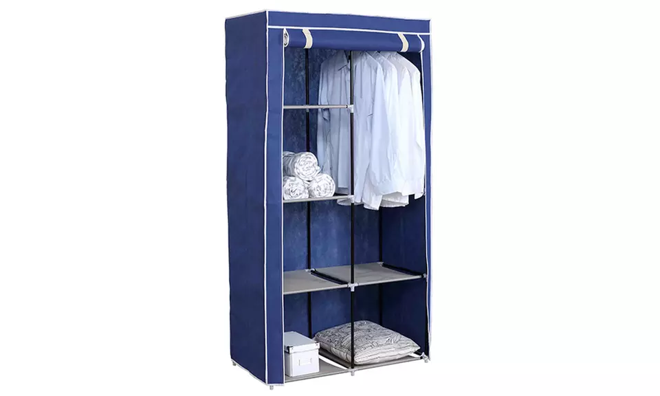Sunbeam Freestanding Wardrobe Storage Closet with Dustfree Cover - Second Medium
