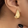 Image 2: One or Two Pairs of Gold Teardrop Earrings Lightweight Design