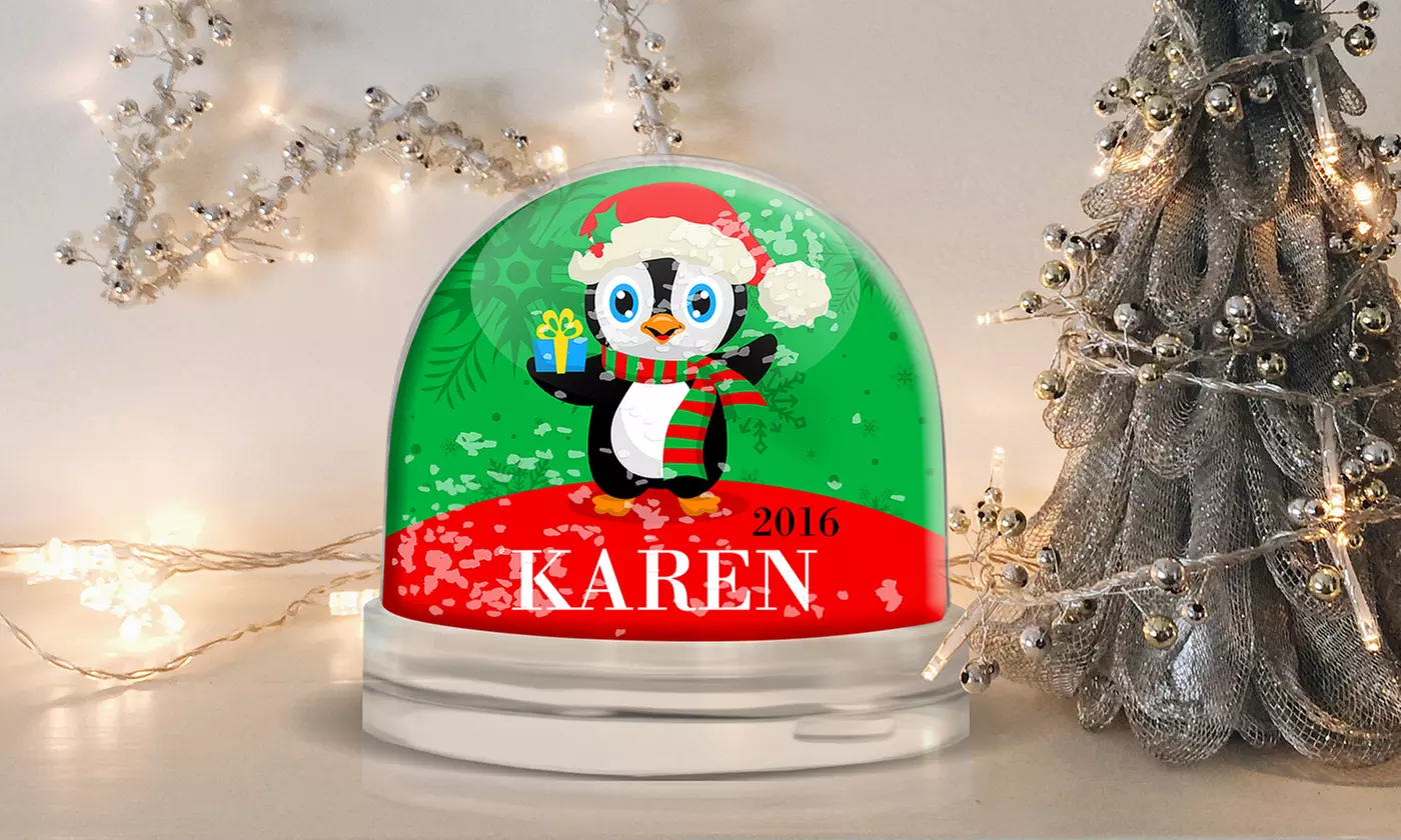 Personalized Snow Globes from Dinkleboo (Up to 64% Off) - Second Medium