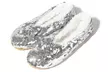 Girl's Limited Holiday Edition Sparkly Slippers with Faux Sherpa Lining - Second Medium