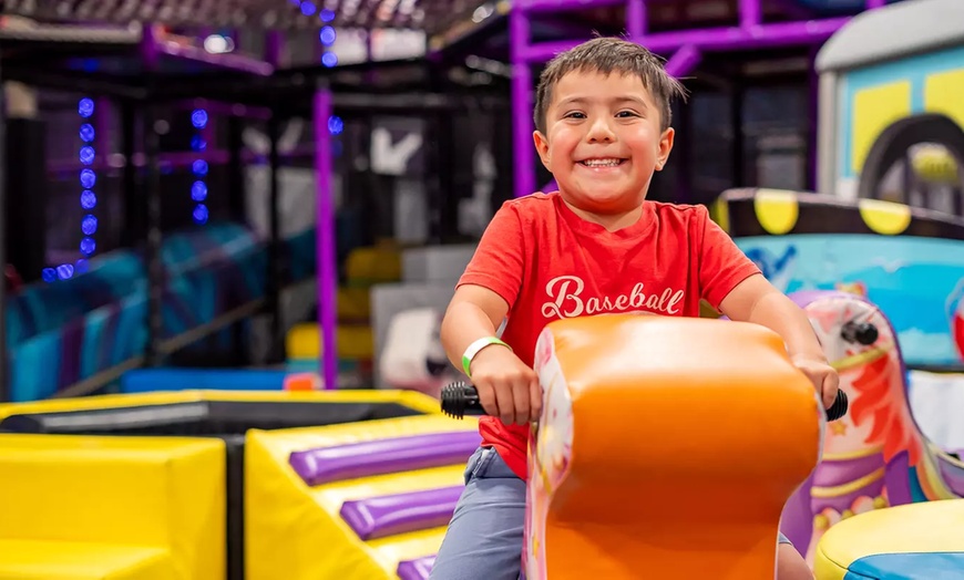 Image 1: Soft Play Pass with Choice of Go-Kart Session or Laser Tag Game  