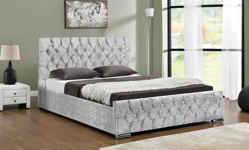 Image 5: Upholstered Ottoman Bed