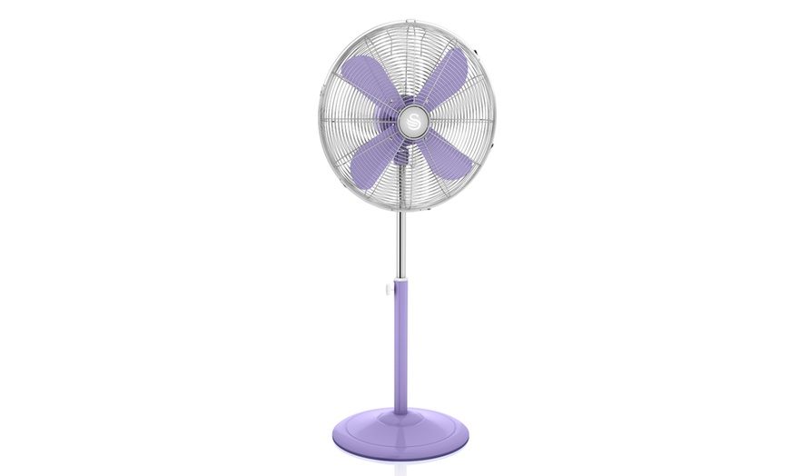 Image 22: Swan Retro Clock, Stand or Desk Fan
