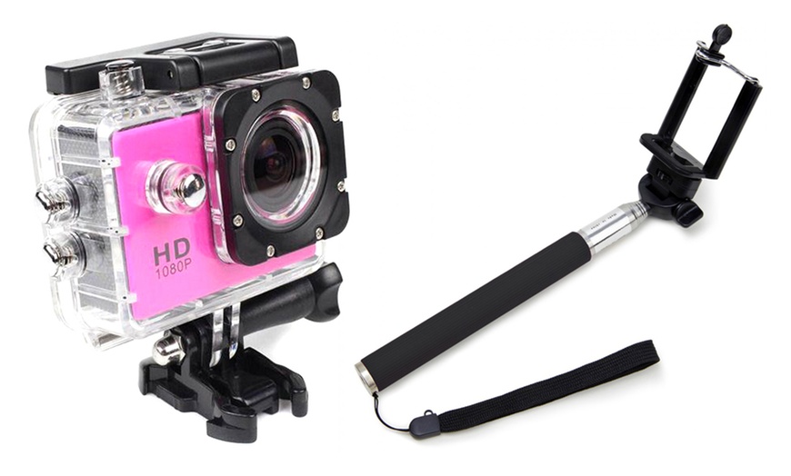 Image 4: 1080p HD Waterproof Action Camera