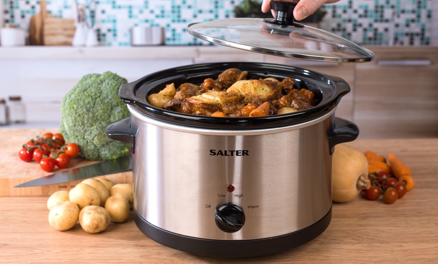 Image 6: Salter Non-Stick Slow Cooker