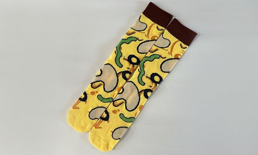 Image 4: Funky Pizza Box Set Socks