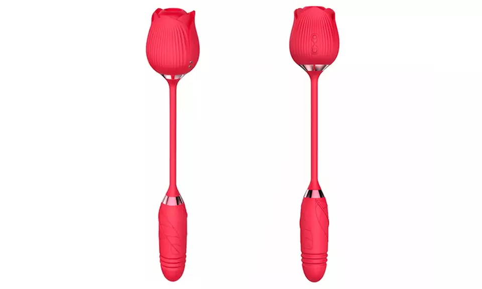 1x oder 2x G-Punkt-Vibrator mit Saug-Funktion in Rose-Form