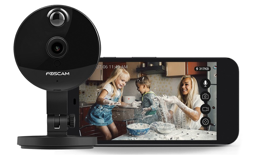 Image 1: Foscam HD Mini Wireless IP Camera